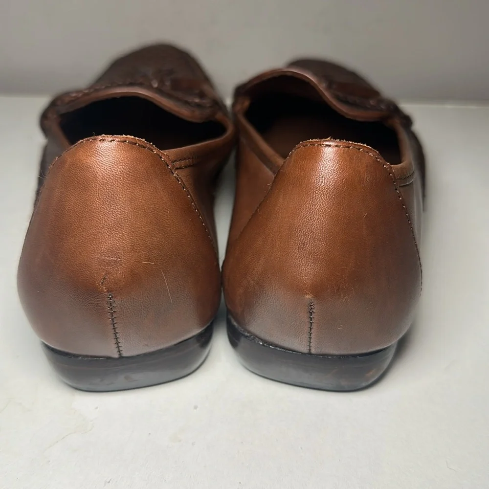 Cold Haan country Brown Leather woven Loafers - Picture 4 of 9